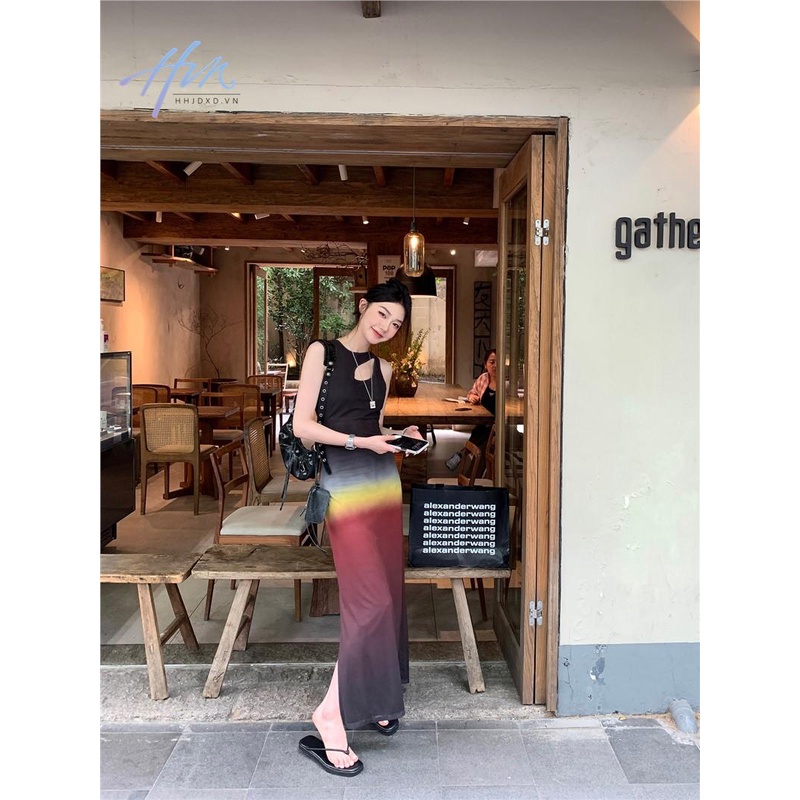 Đầm Dài Không Tay Thiết Kế Độc Đáo Thời Trang Mùa Hè Cho Nữ