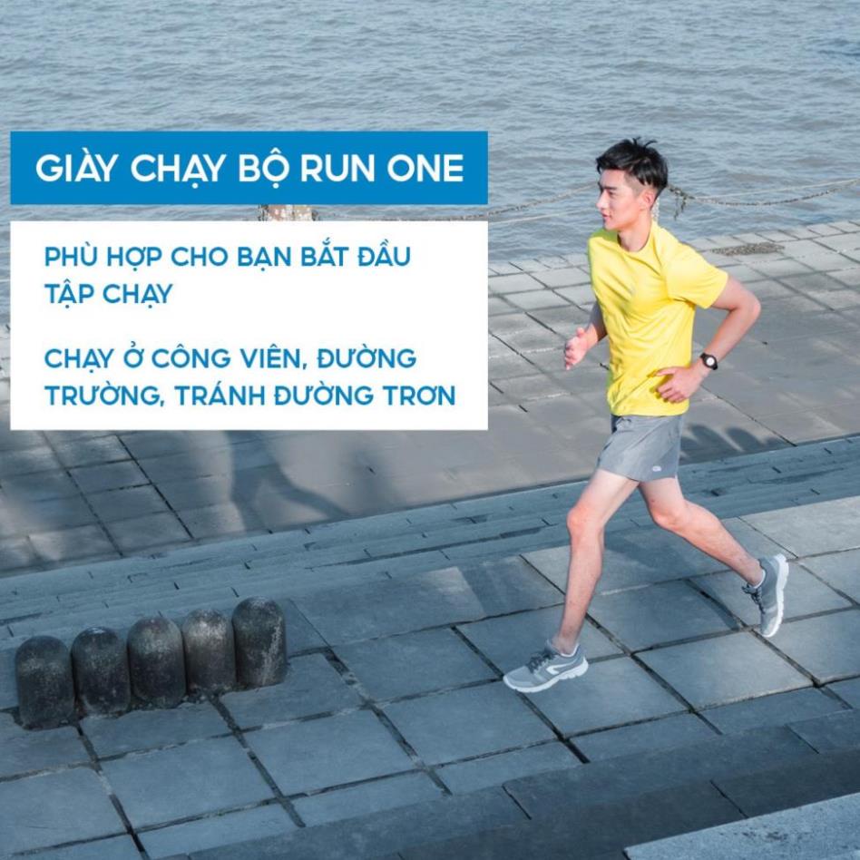Giày chạy bộ nam  siêu nhẹ màu xám