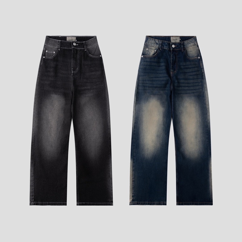 FNC BAGGY JEANS FADED WASH / QUẦN JEAN ỐNG RỘNG FUONERO CLUB