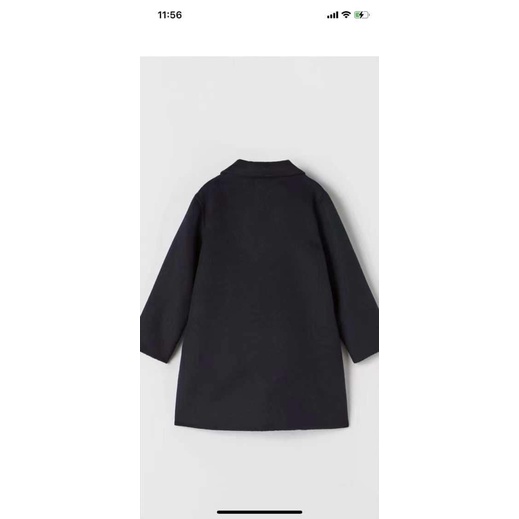 Áo dạ Z.A.R.A dư xịn bé gái màu đen