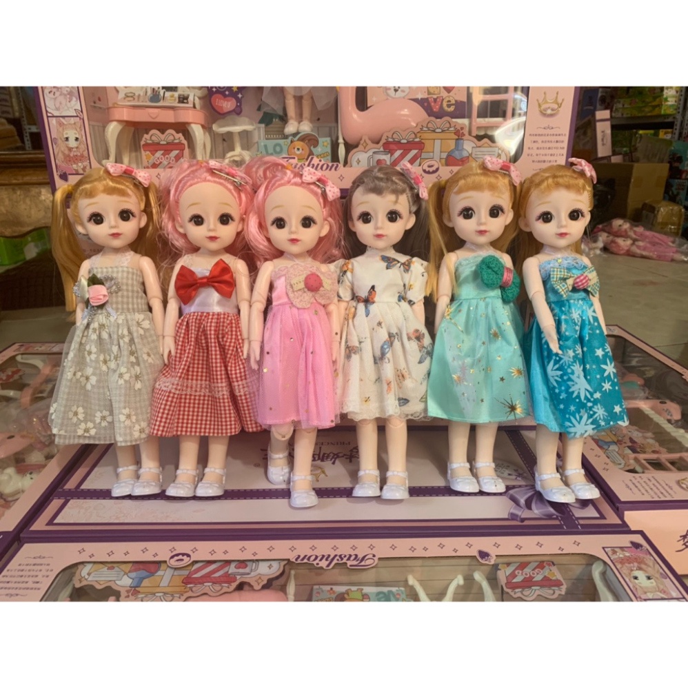 Búp bê barbie size 30cm có khớp linh hoạt mắt long lanh dễ thương quà tặng cho bé gái