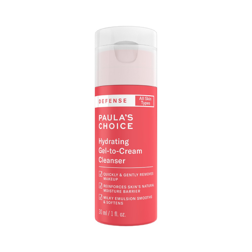 Sữa Rửa Mặt Ngăn Ngừa Tác Hại Từ Môi Trường Paula’s Choice Defense Hydrating Gel To Cream Cleanser 198ml