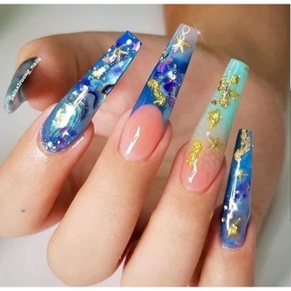 set giấy nhún (giấy bạc) 12 hũ trang trí móng