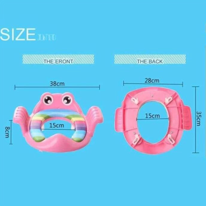 Freeship Bệ thu nhỏ bồn cầu hình ếch ngộ nghĩnh cho bé yêu sale hè 50%