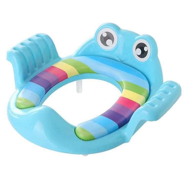 Freeship Bệ thu nhỏ bồn cầu hình ếch ngộ nghĩnh cho bé yêu sale hè 50%