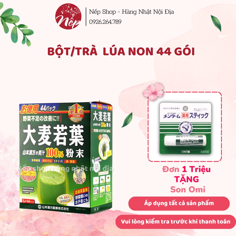 [Date Mới] Bột lúa mạch non Nhật Bản 44 gói