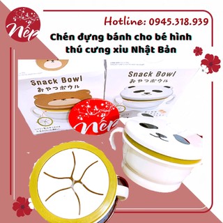 Chén đựng bánh cho bé hình thú cưng xỉu Nhật Bản