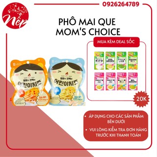 Phô mai mom’s choice sấy lạnh hình que cho bé từ 8m+