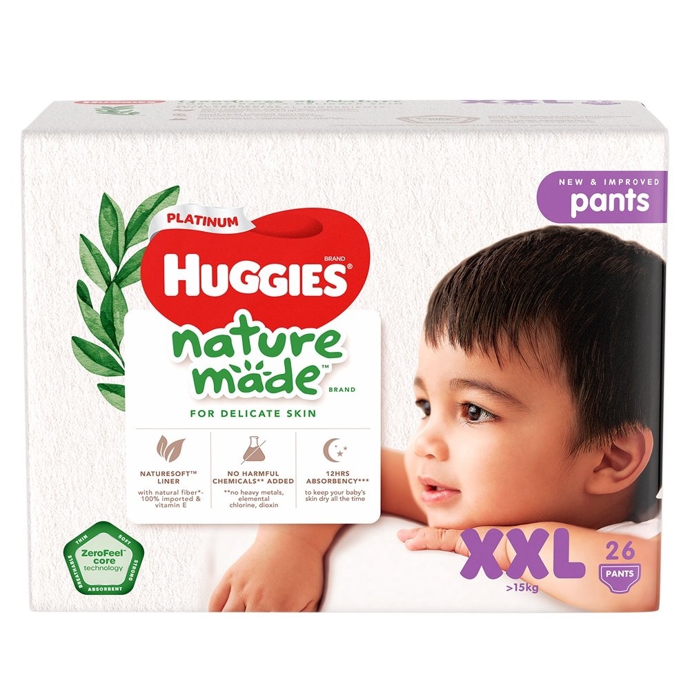 [1 GÓI XXL26 QUẦN] BỈM HUGGIES NATURAL MAD