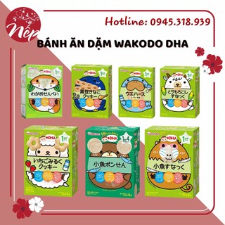  BÁNH ĂN DẶM WAKODO BỔ SUNG DHA ĐỦ VỊ CHO BÉ TỪ 1 TUỔI (DATE: T9/10/11.2021)