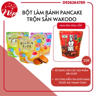 Bột làm bánh pancake hotcake trộn sẵn Wakodo Cho bé 9m+ BỘT BÁNH WAKODO