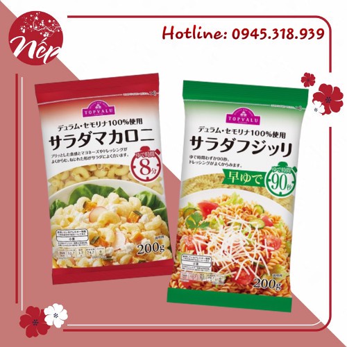 (ĐỦ LOẠI) NUI TOPVALU 200g (date 2023)