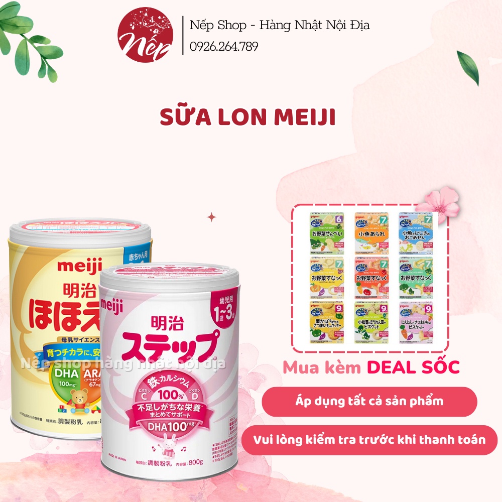 Sữa bột meiji lon số 0 và số 9 (800gr) nội địa Nhật date mới nhất