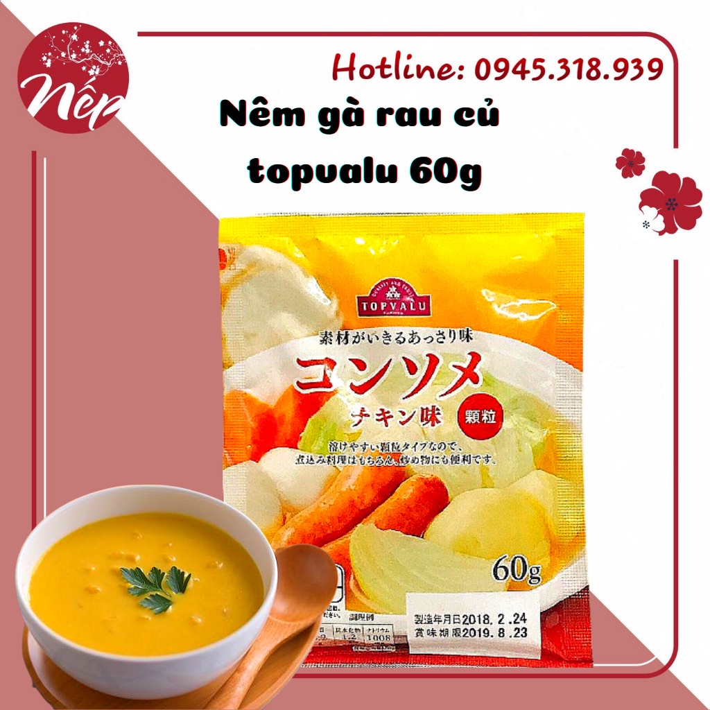 [Date Mới] Nêm gà rau củ topvalu 60g