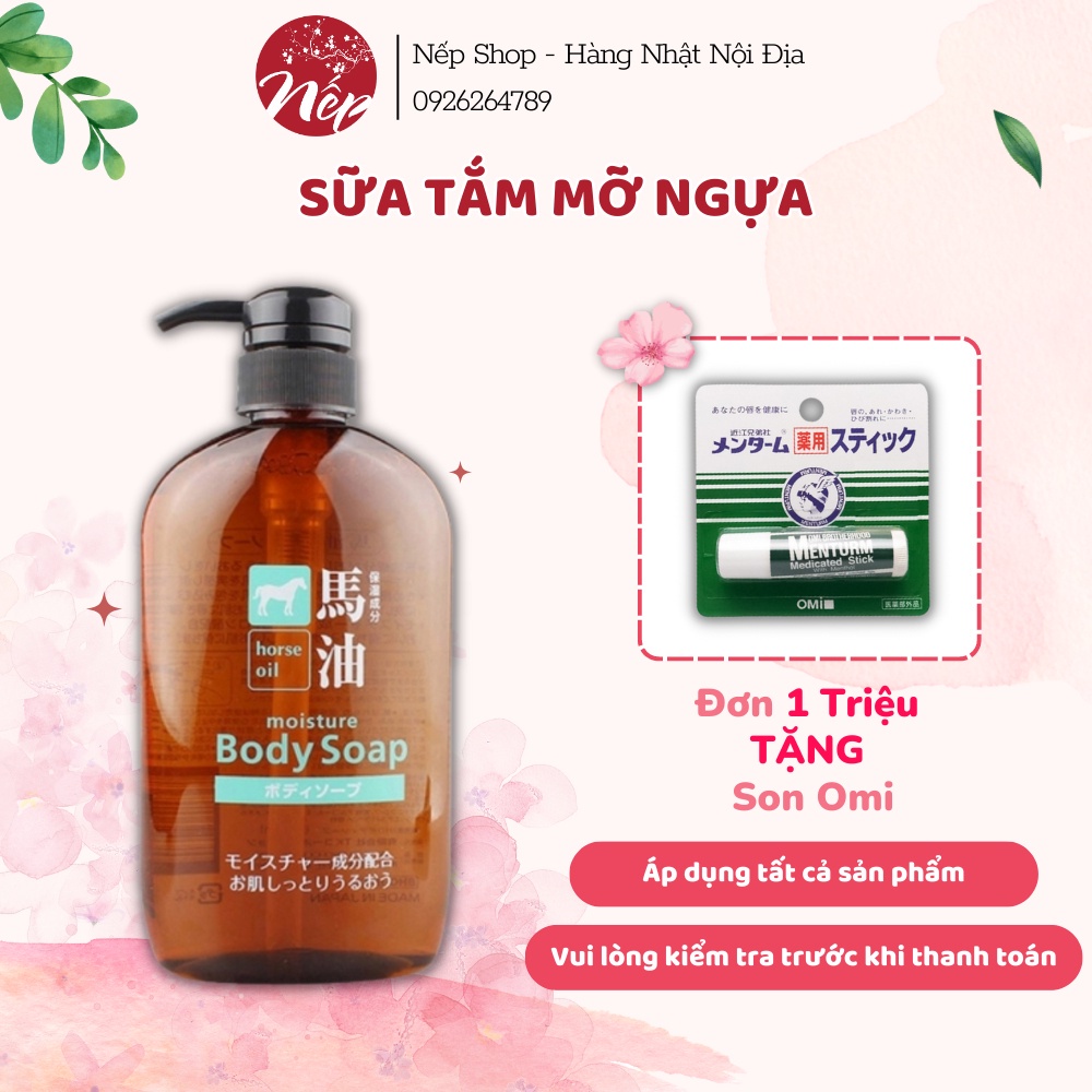 Sữa Tắm Mỡ Ngựa KUMANO Nhật Bản ( Chai 600ml ) - Hàng Nội Địa Nhật