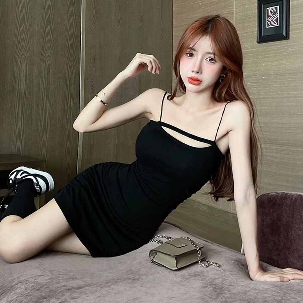 Jiashucheng Đầm Ống Ôm Eo Thon Gọn Phong Cách Mới Mùa Hè Sang Trọng Cho Nữ