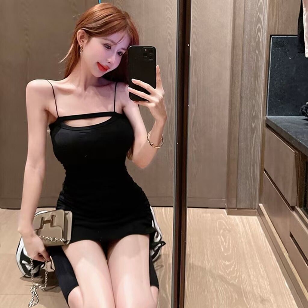 Jiashucheng Đầm Ống Ôm Eo Thon Gọn Phong Cách Mới Mùa Hè Sang Trọng Cho Nữ