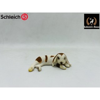 Mô hình động vật , đồ chơi con vật Schleich chính hãng Thỏ đang nằm 13697 - Schleich House