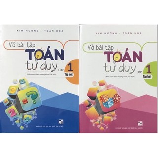 ` sách - combo vở bài tập toán tư duy lớp 1 - tập 1 tập 2