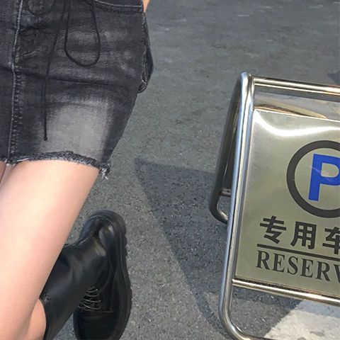 Jiashucheng Chân Váy Denim Chữ a Lưng Cao Dáng Ôm Phong Cách Retro Thời Trang Mùa Hè Dành Cho Nữ