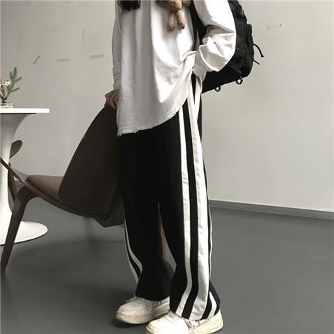 Quần Dài Lưng Cao Dáng Ôm Họa Tiết Kẻ Sọc Thời Trang Xuân Hè Phong Cách Hàn Quốc Mới Cho Nữ