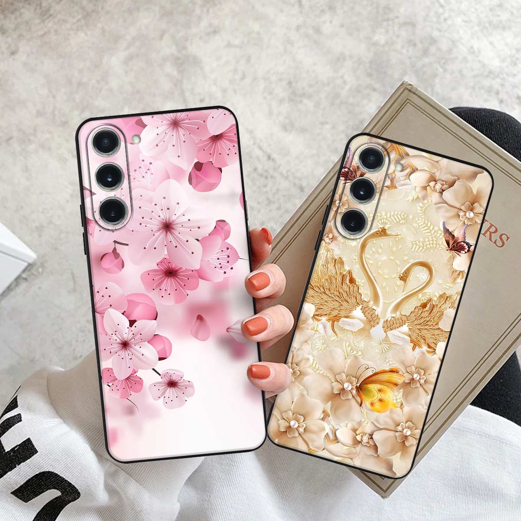 Ốp lưng Samsung SS S23 / S23 Plus / Ultra hình hoa, thiên nga, đẹp thời trang, ốp lưng rẻ đẹp