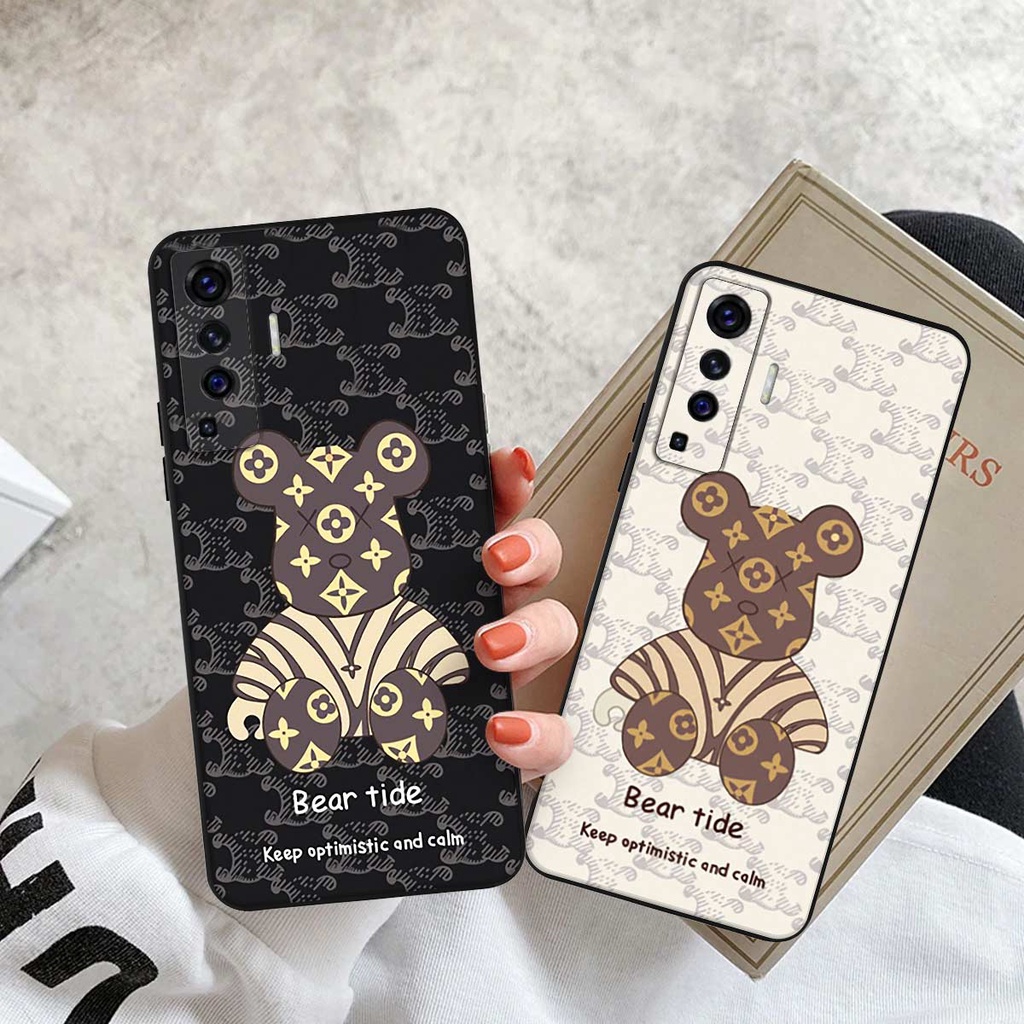 Ốp lưng Vivo X50 4G 5G / X50 Pro hình gấu bearbrick, smile thời trang, ốp lưng rẻ bền đẹp