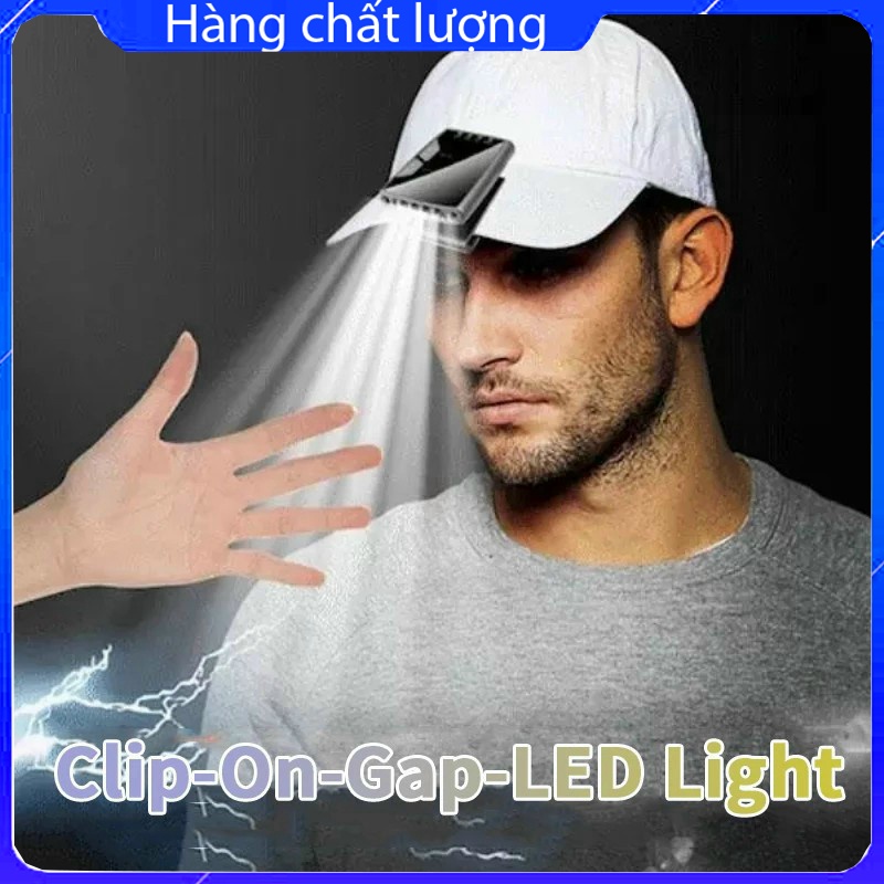 Đèn kẹp mũ cảm biến tiện lợi, đèn kẹp mũ câu cá tiện lợi