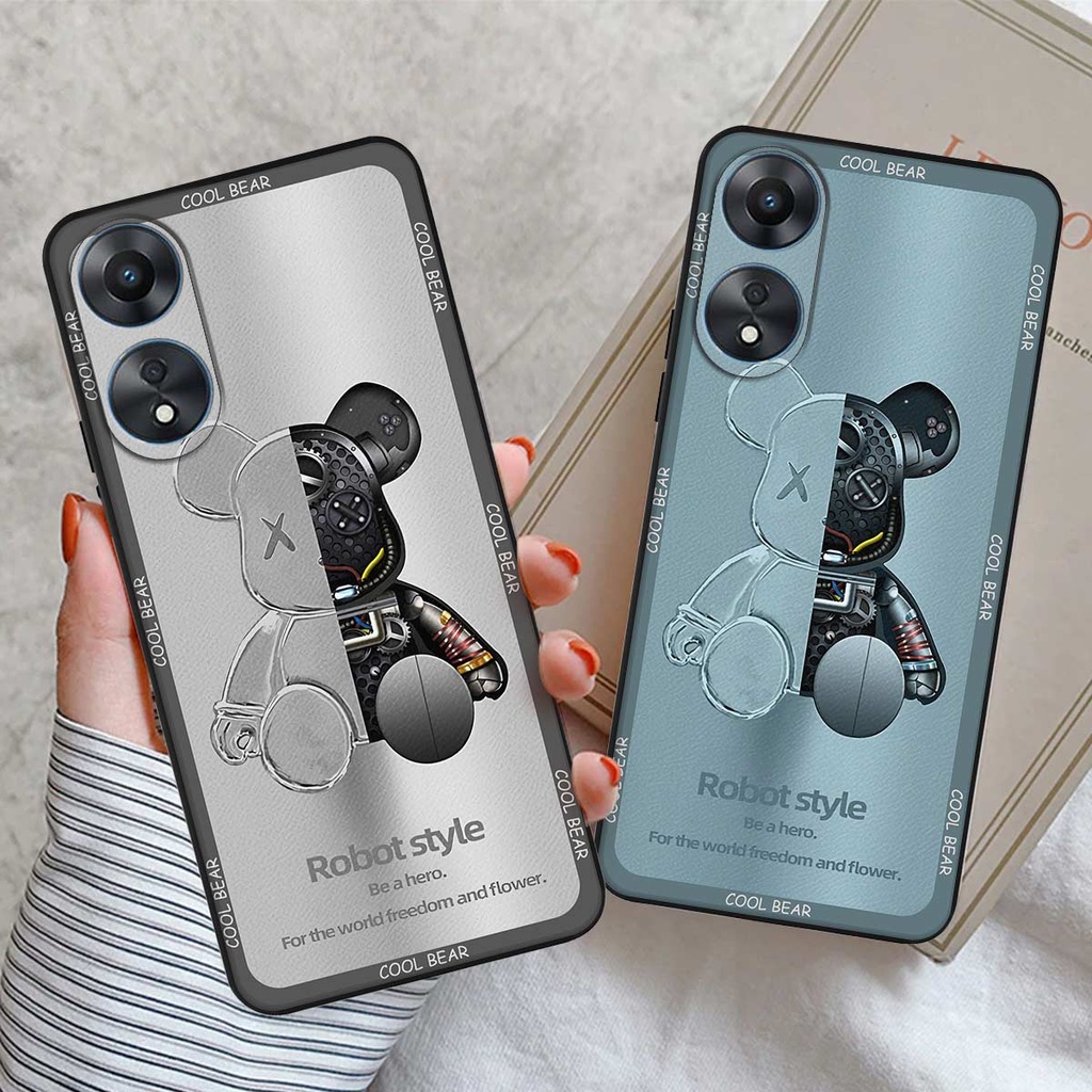 Ốp lưng Oppo A58 / A78 / A98 5G in hình gấu bear, kaws, doremon thời trang