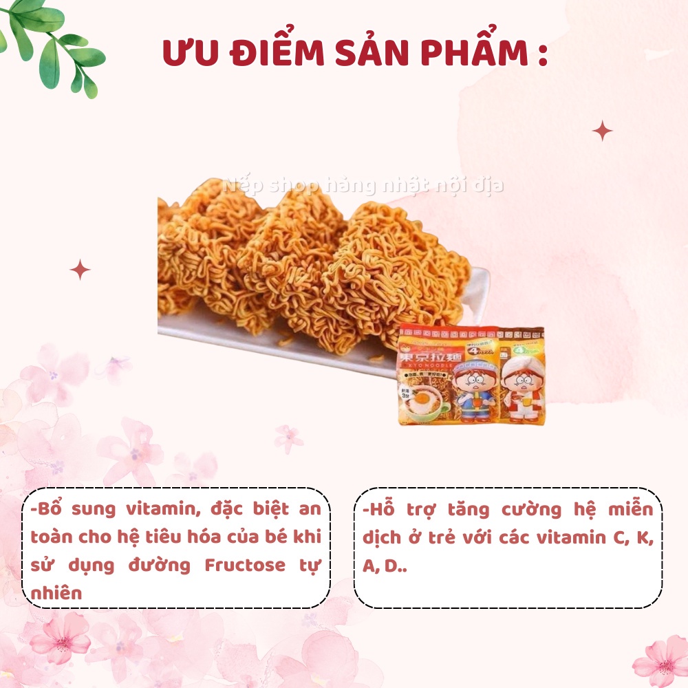 Mỳ tôm Tokyo Noodle cho bé, Mì hữu cơ cho trẻ em ăn dặm xuất xứ Nhật Bản
