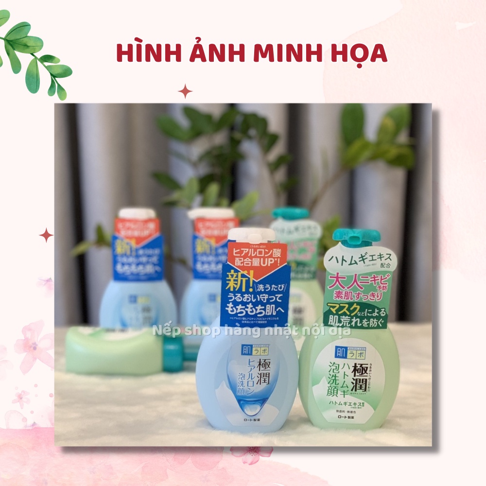 Sữa rửa mặt Hada Labo tạo bọt (Hadalabo Rohto) Nhật Bản