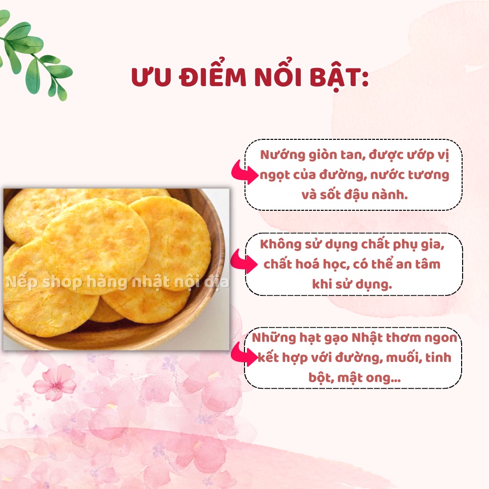 Bánh gạo bà già giòn rụm Kameda Potapota 128g  Nhật Bản