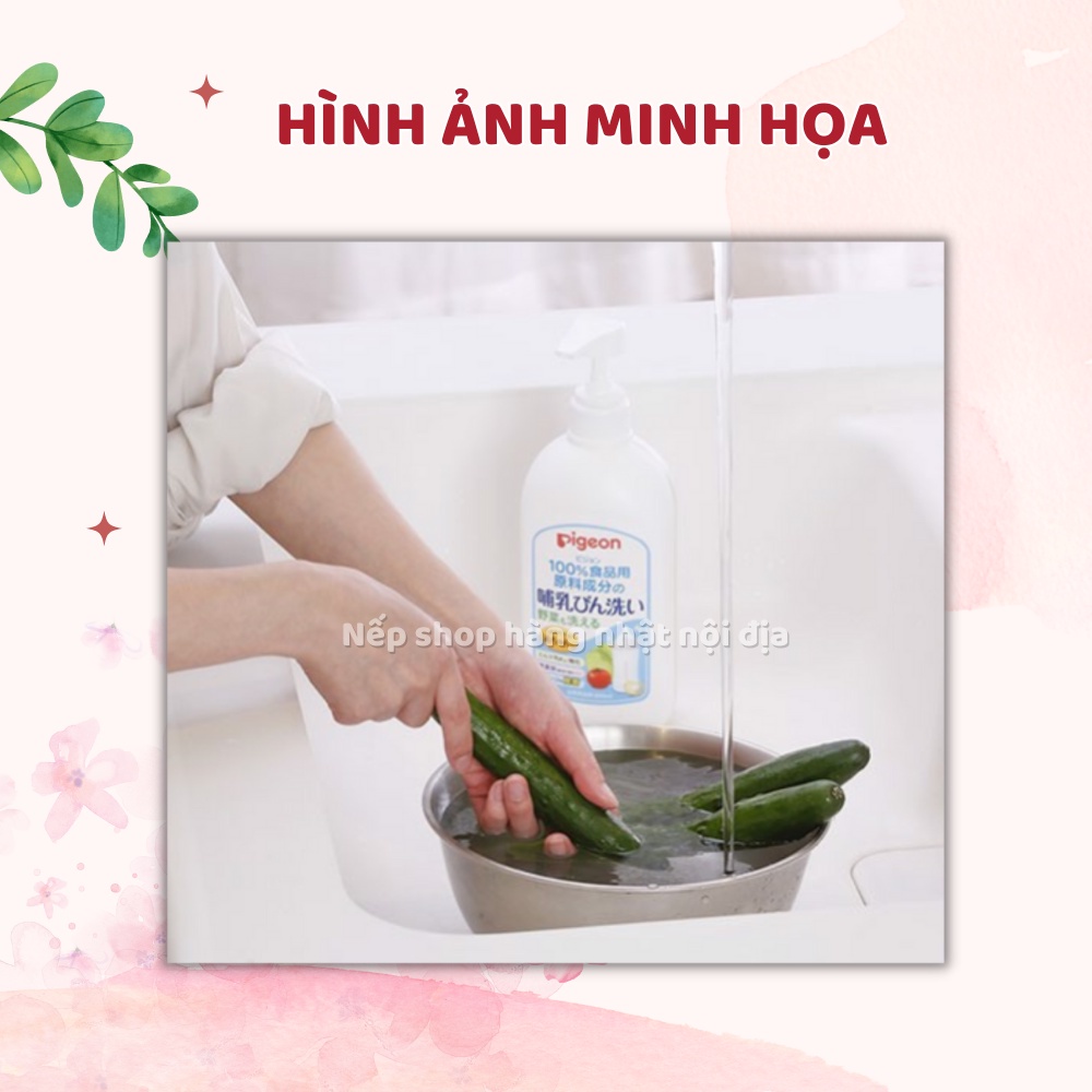 Nước rửa bình sữa Pigeon (chai 800ml-túi 750ml) - Nếp Shop - Hàng Nhật nội địa