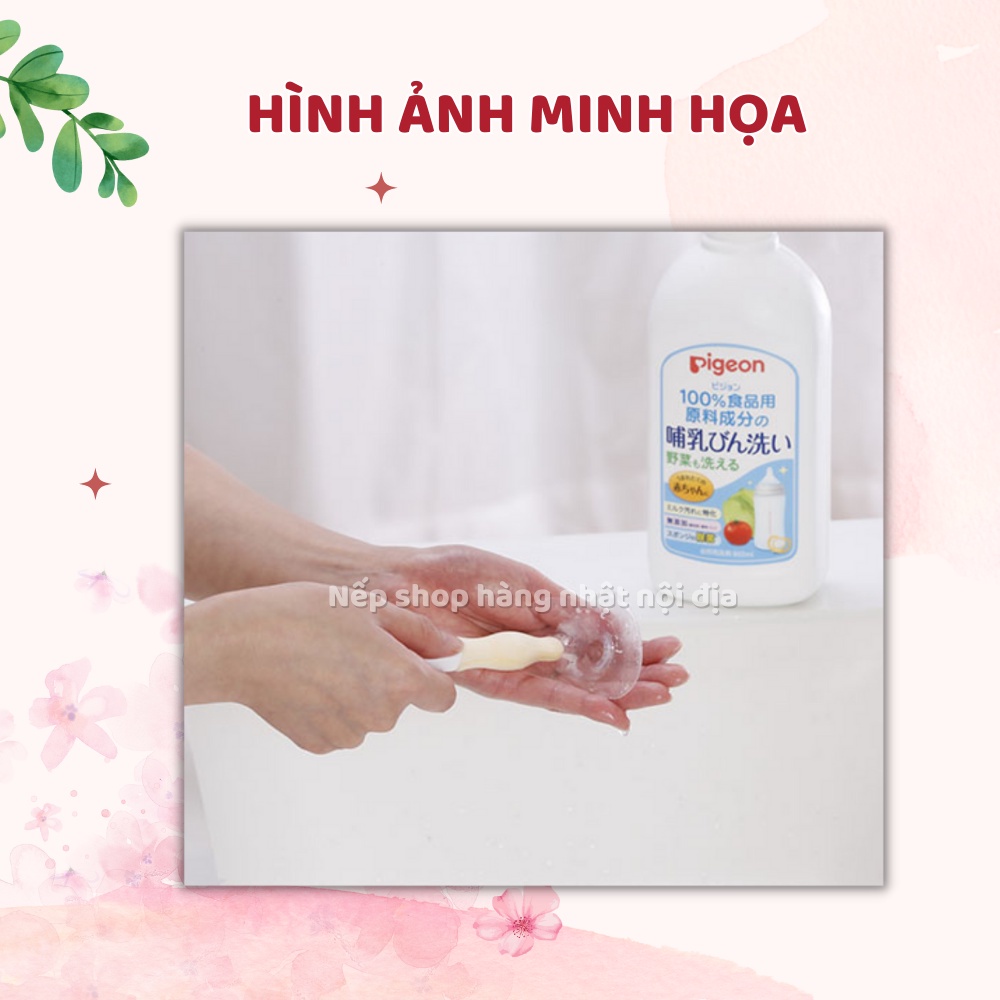 Nước rửa bình sữa Pigeon (chai 800ml-túi 750ml) - Nếp Shop - Hàng Nhật nội địa