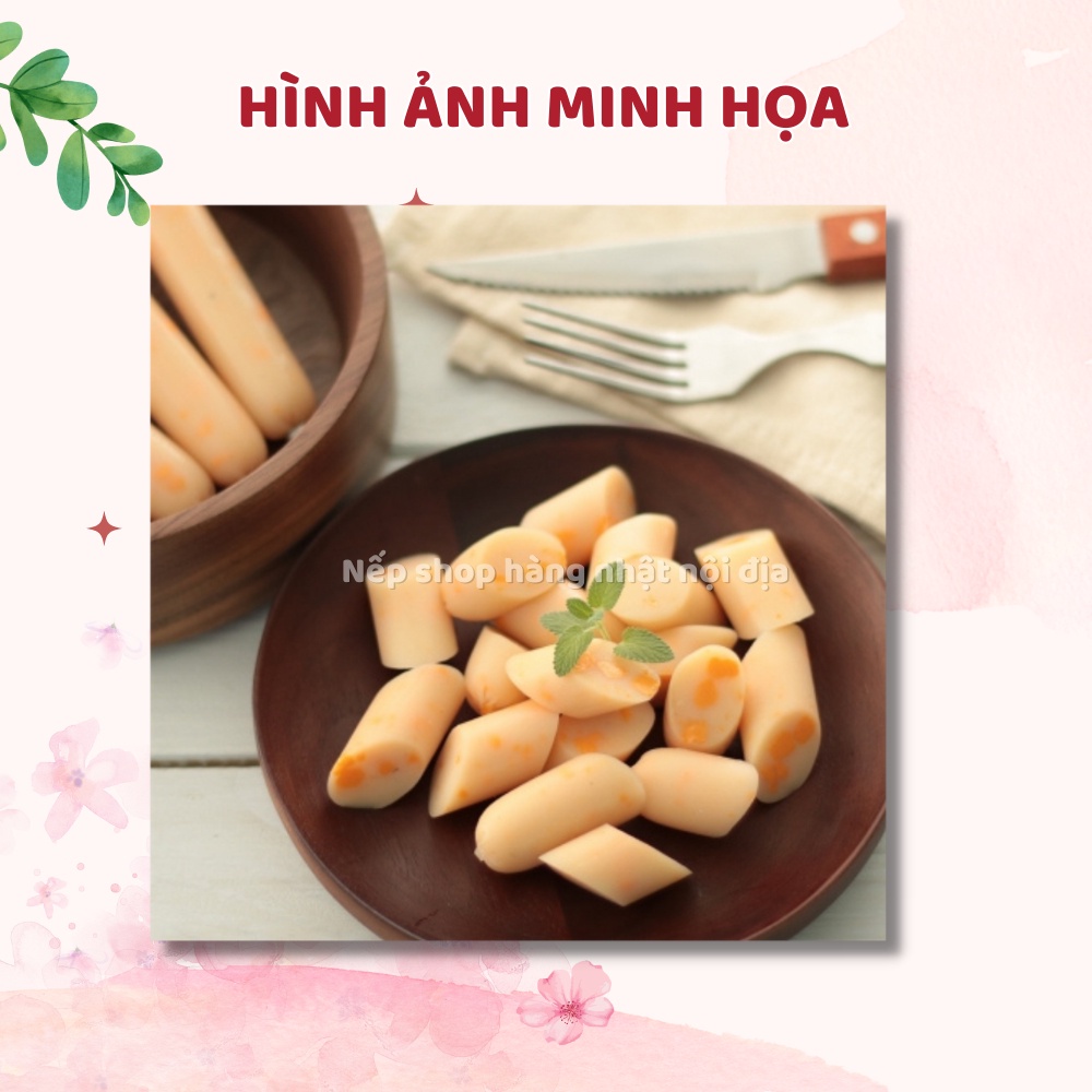 Xúc xích phô mai cá tuyết Natori 232g , cho bé từ 12 tháng tuổi - Nếp Shop - Hàng Nhật nội địa