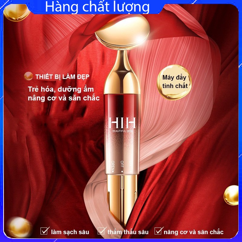 Máy Điện Di Đẩy Tinh Chất Massage Nâng Cơ Mặt Cao Cấp HIH, Máy Tẩy Trang, Máy massage mặt làm sáng da