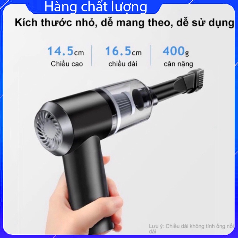 Máy hút bụi cầm tay không dây - máy hút bụi ô tô  giường đa năng lực hút siêu mạnh 6000PA