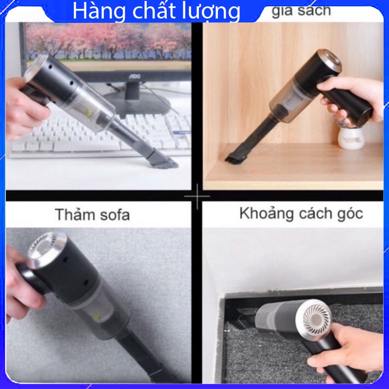 Máy hút bụi cầm tay không dây - máy hút bụi ô tô  giường đa năng lực hút siêu mạnh 6000PA