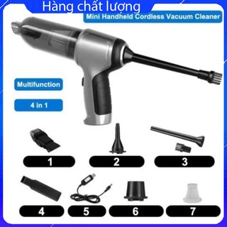 Máy hút bụi cầm tay mini đa năng vừa hút thổi hút chân không tiện lợi lực hút 9000pa