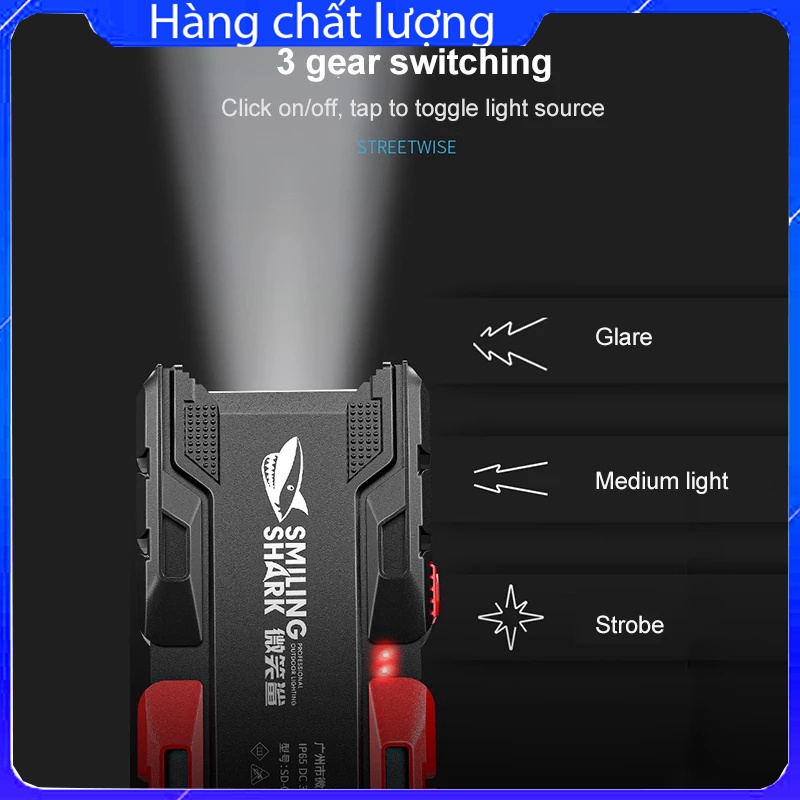 Đèn Pin Cầm Tay 2 Bóng kiêm sạc dự phòng - đèn pin bóng led siêu sáng chống thấm nước