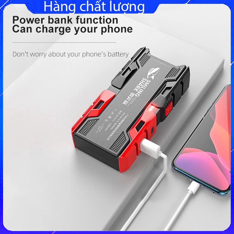 Đèn Pin Cầm Tay 2 Bóng kiêm sạc dự phòng - đèn pin bóng led siêu sáng chống thấm nước