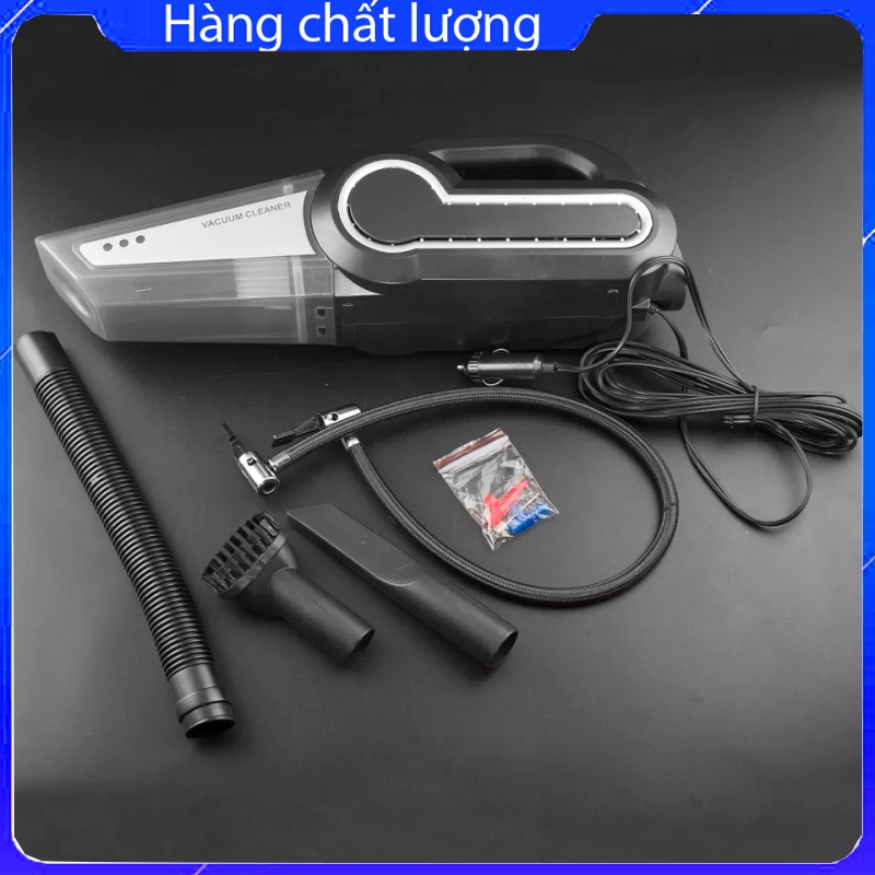 Máy hút bụi kèm bơm lốp ô tô có đèn chiếu sáng siêu tiện lợi