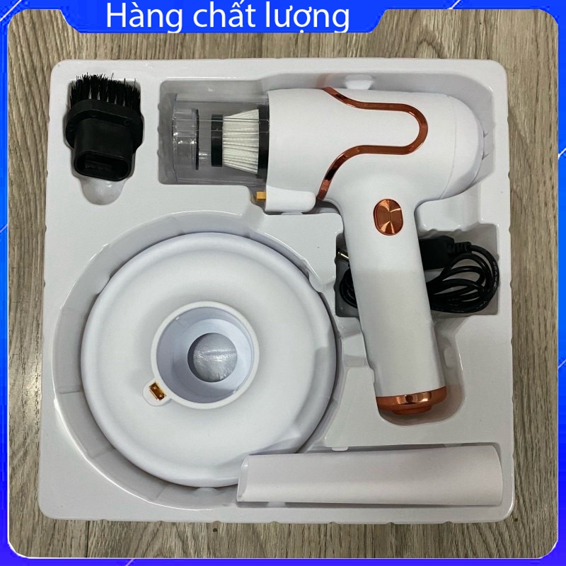 Máy hút bụi mini 2in1 kiêm máy hút bụi giường nệm tia UV mini cầm tay công suất 120w