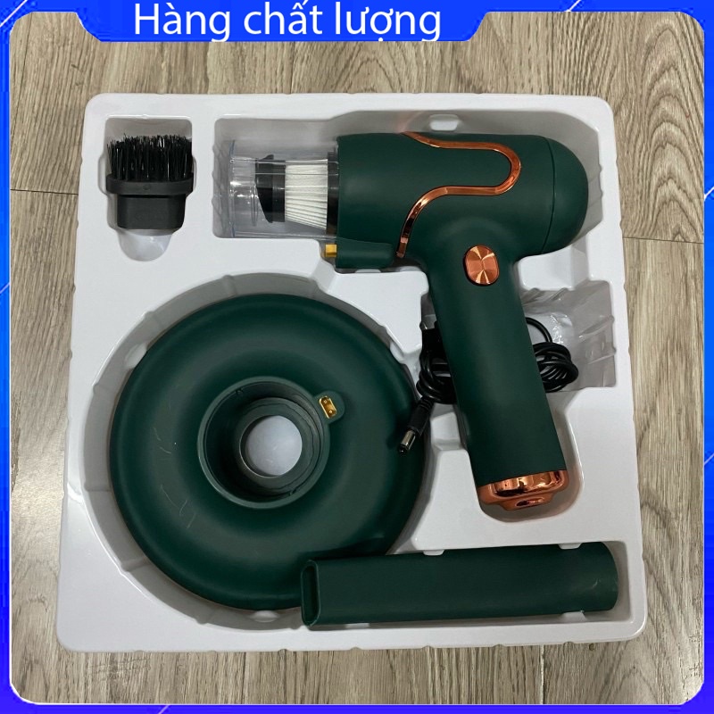 Máy hút bụi mini 2in1 kiêm máy hút bụi giường nệm tia UV mini cầm tay công suất 120w