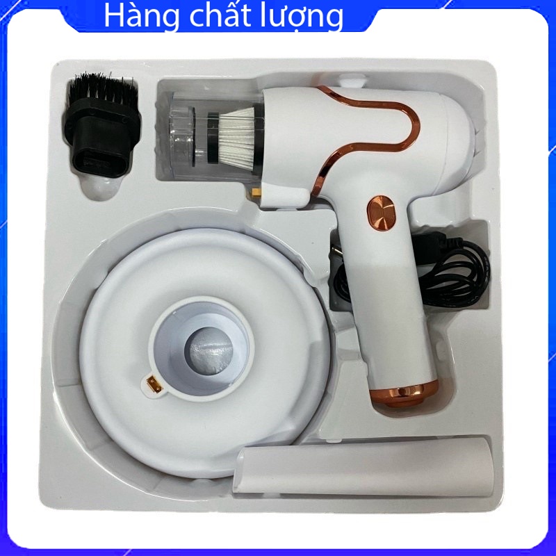 Máy hút bụi mini 2in1 kiêm máy hút bụi giường nệm tia UV mini cầm tay công suất 120w