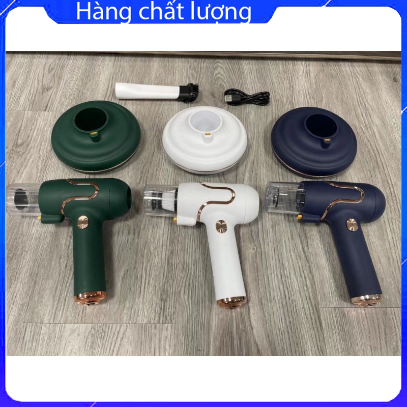 Máy hút bụi mini 2in1 kiêm máy hút bụi giường nệm tia UV mini cầm tay công suất 120w