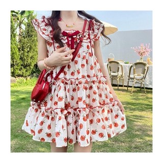 Đầm babydoll trái cam