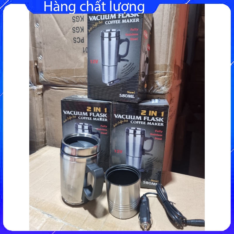 Cốc Đun Nước Điện 12V Lòng INOX Không Gỉ Tiện Lợi Trên Ô Tô dung tích 580ml | BigBuy360 - bigbuy360.vn