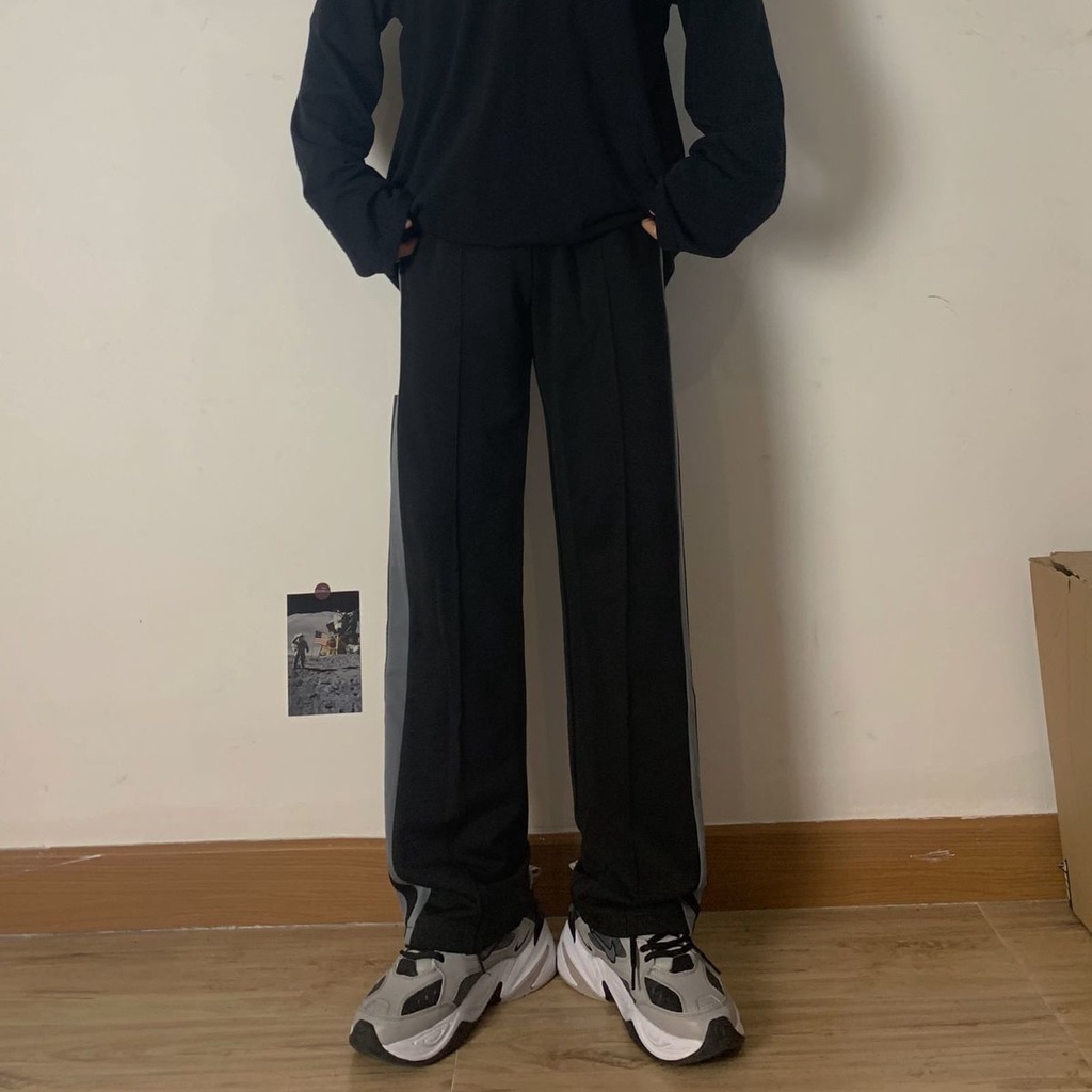 Jiashucheng Quần Dài Lưng Cao Ống Rộng Thời Trang Xuân Hè Cho Nữ Sinh