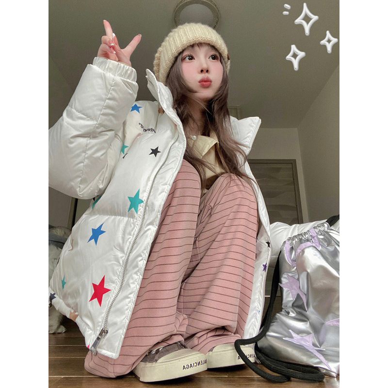 Quần Dài Lưng Cao Ống Rộng Họa Tiết Kẻ Sọc Thời Trang Xuân Thu Trẻ Trung Cho Nữ